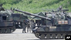 지난 2015년 8월 실시된 '을디프리덤가디언' 미한 연합훈련에 미 육군 병력이 참가했다. (자료사진)