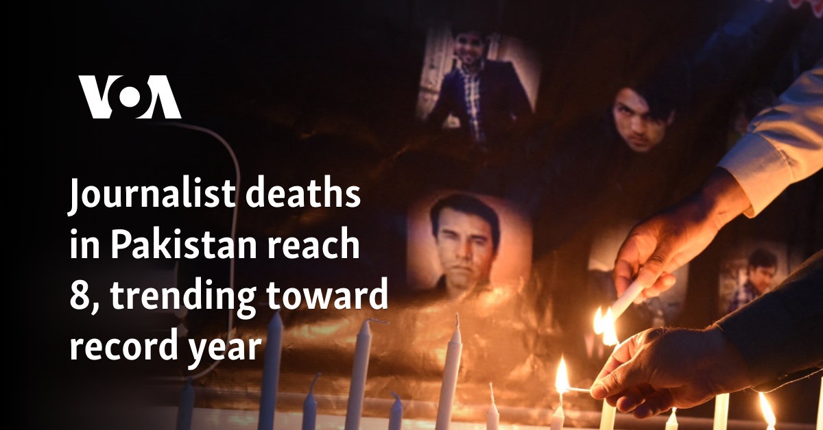 Journalist deaths in Pakistan reach 8, trending toward record year