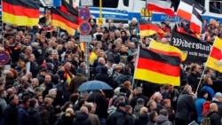 Skup nemačkih desničara povodom ujedinjena Nemačke, arhivska fotografija