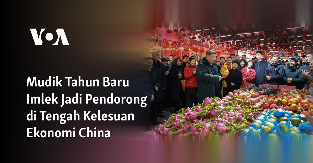 Mudik Tahun Baru Imlek Jadi Pendorong di Tengah Kelesuan Ekonomi China