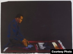 Ali Praying. (LeRoy Neiman Foundation)