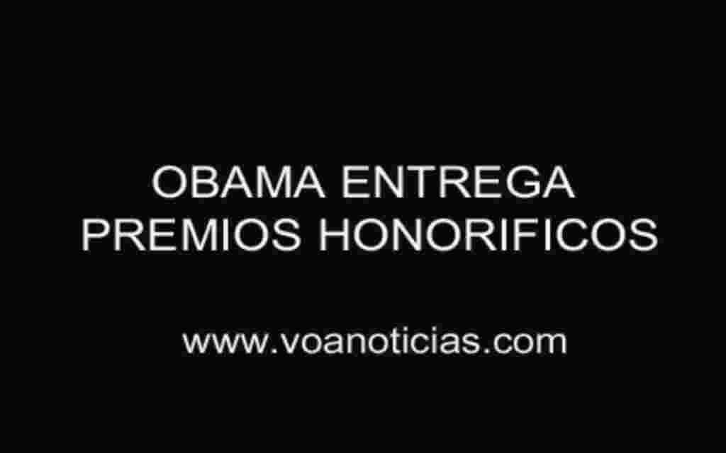 Obama entrega premios honoríficos