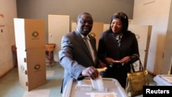 Morgan Tsvangirai et son épouse à Harare