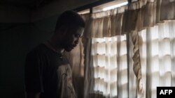 Albert Oppong, 30 ans, diplômé mais qui n'a pas trouvé d'emploi qualifié depuis cinq ans, à Dormaa-Ahenkro dans la région de Brong-Ahafo au Ghana, le 3 mai 2018.