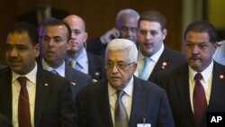 Tổng thống Palestine Mahmoud Abbas tại trụ sở LHQ, ngày 25/9/2012