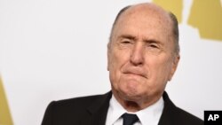 Robert Duvall arrives at the 87th Academy Awards nominees luncheon at the Beverly Hilton Hotel, Feb. 2, 2015, in Beverly Hills, California. 