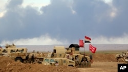 Thủ tướng Iraq Haider al-Abadi yêu cầu hỗ trợ cho cuộc phản công của lực lượng chính phủ và dân quân Shia kéo dài một tháng để chiếm lại khu vực chiến lược Tikrit.