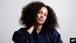 Alicia Keys poses for a portrait in New York to promote her sixth album, "Here," Nov. 2, 2016. 