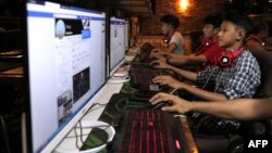 Một hàng internet ở Yangon, Myanmar (ảnh tư liệu, tháng 12/2018)
