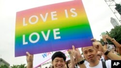 Một cuộc diễn hành của người đồng tính ở Đài Bắc, Đài Loan.