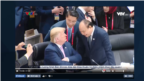 Tổng thống Mỹ Donald Trump và Thủ tướng Việt Nam Nguyễn Xuân Phúc tại G20 ở Osaka, Nhật ngày 28/6/2019. Photo: Chụp từ VTV1