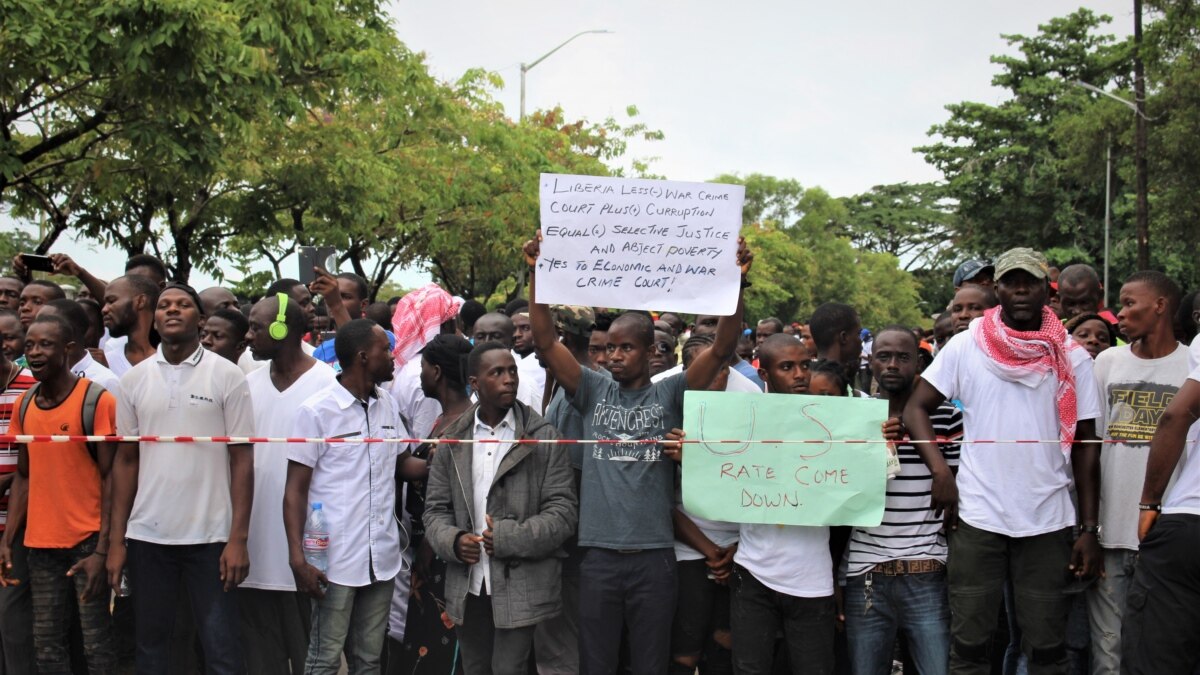 Liberian Leader Tested by Mass Anti-Government Protest