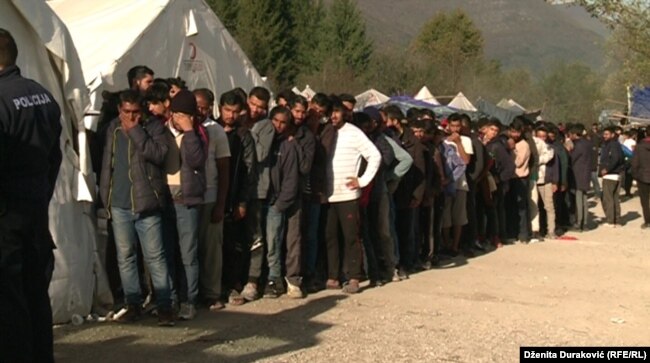 Migranti u kampu Vučjak