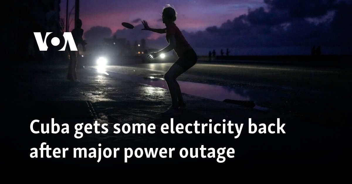Cuba gets some electricity back after major power outage