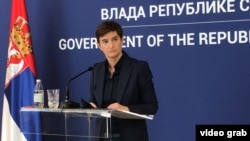 Premijerka Srbije Ana Brnabić na konferenciji za novinare u Palati Srbija
