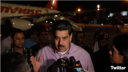 El presidente en disputa de Venezuela, Nicolás Maduro, denunció presuntas conspiraciones y una "conjura sangrienta" contra su gobierno.