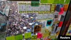 Тысячи людей протестуют против законопроекта об экстрадиции. Гонконг. 21 июля 2019 г.