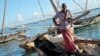 Vae Buno Vae has been fishing around Lamu for 35 years, but now he’s afraid fishing as a livelihood is about to vanish, Nov. 26, 2014. (Hilary Heuler / VOA News)