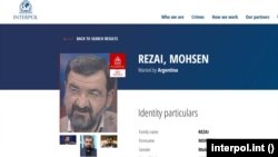 هشدار قرمز پلیس بین‌الملل برای محسن رضایی
