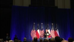 El 5 de abril de 2019, el vicepresidente de Estados Unidos, Mike Pence, anunció en Houston nuevas sanciones petroleras contra el gobierno en disputa de Venezuela