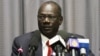 South Sudan Information Minister Michael Makuei, shown here in January 2014, says Juba will not accept troika mediators at peace talks.
