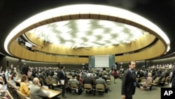 Overview of the special session of the United Nations Human Rights Council on the situation in Syria in Geneva August 22, 2011.