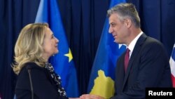 Američki državni sekretar Hillary Clinton i premijer Kosova Hashim Thaci