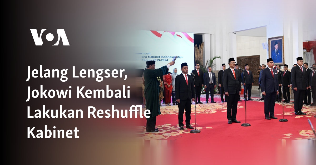 Jelang Lengser, Jokowi Kembali Lakukan Reshuffle Kabinet