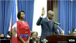 L'investiture du président Jovenel Moïse en Haïti, le 8 février 2017.