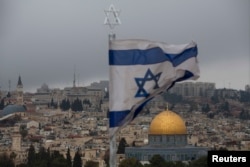 A view of Jerusalem Old City seen from Mount of Olives, Dec. 6, 2017.