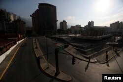 Commercial area is pictured during a blackout in Caracas, Venezuela, March 26, 2019.