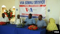 VOA Somali Service Polio panel discussion in Garowe Nugaal Region, Puntland Somalia.