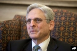 Judge Merrick Garland, President Barack Obama’s choice to replace the late Justice Antonin Scalia on the Supreme Court, meets with Sen. Patrick Leahy, D-Vt., ranking member on the Senate Judiciary Committee, March 17, 2016.