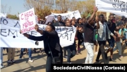 Marcha contra mortes maternas, Lichinga, Niassa, Mocambique
