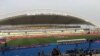 Le stade de Libreville avant coup d'envoi Burkina –Tunisie, , Gabon, 28 janvier 2017. (VOA/Timothée Donangmaye)