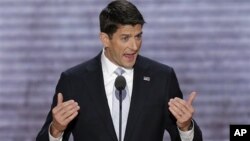Potpredsjednički kandidat Republikanske stranke Paul Ryan govori na konvenciji u Tampi, na Floridi