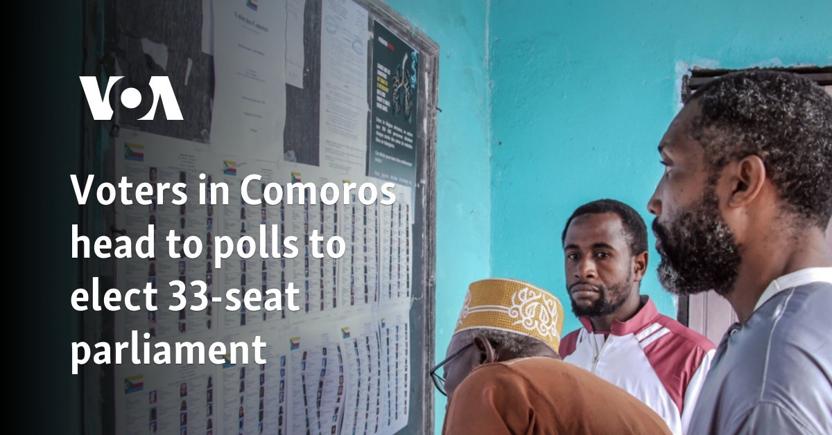 Voters in Comoros head to polls to elect 33-seat parliament 