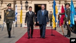 Владимир Зеленский и Биньямин Нетаньяху во время встречи в Киеве, Украина, 19 августа 2019