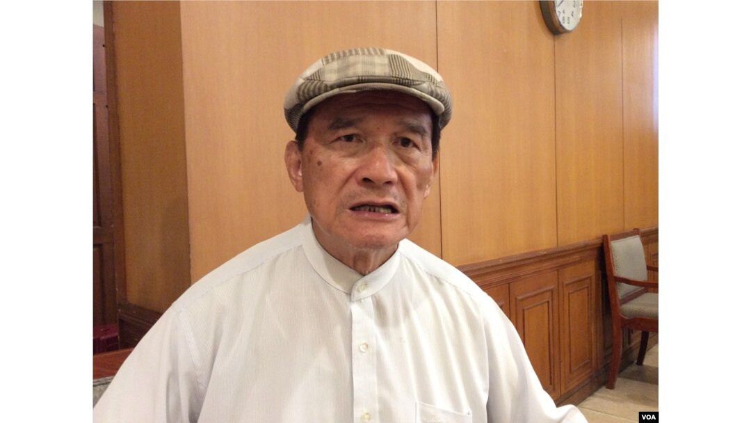 台湾前国防部长蔡明宪(美国之音记者申华 拍摄)