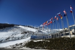 A general view of the Genting Snow Park during the FIS Ski Cross World Cup 2022, part of a 2022 Beijing Winter Olympic Games test event in Chongli county, Zhangjiakou city, China's Hebei province, Nov. 27, 2021.