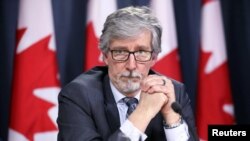 Canada's Privacy Commissioner Daniel Therrien takes part in a news conference in Ottawa, Ontario, Canada, April 25, 2019. 