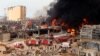Kebakaran Besar Terjadi di Pelabuhan Beirut