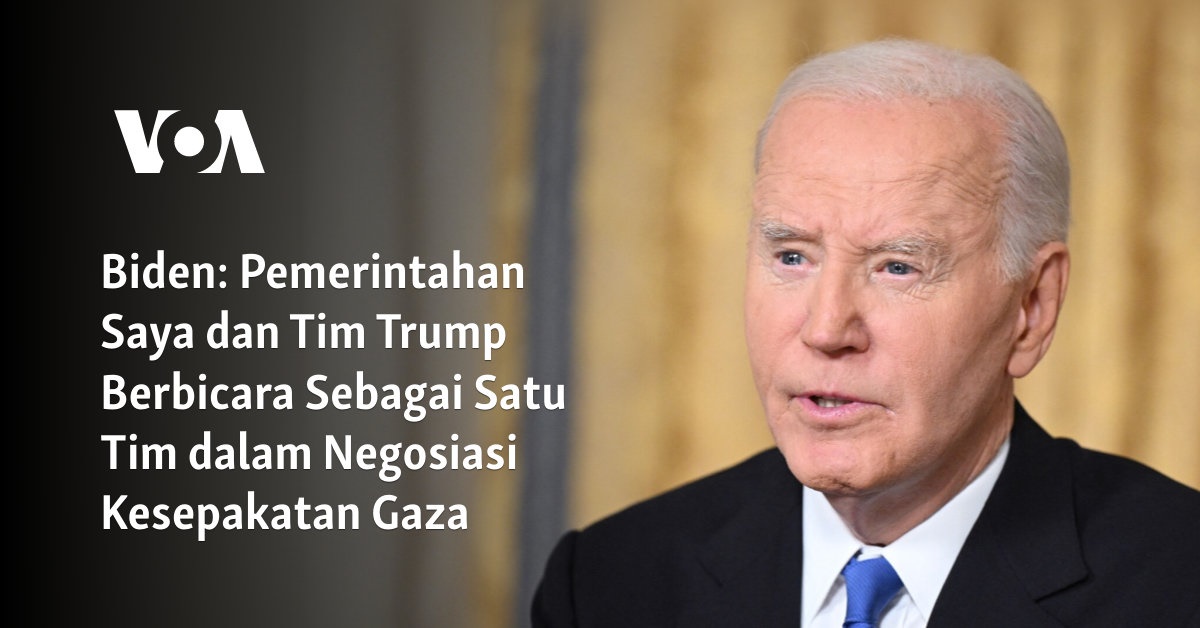 Pemerintahan Saya dan Tim Trump Berbicara Sebagai Satu Tim dalam Negosiasi Kesepakatan Gaza