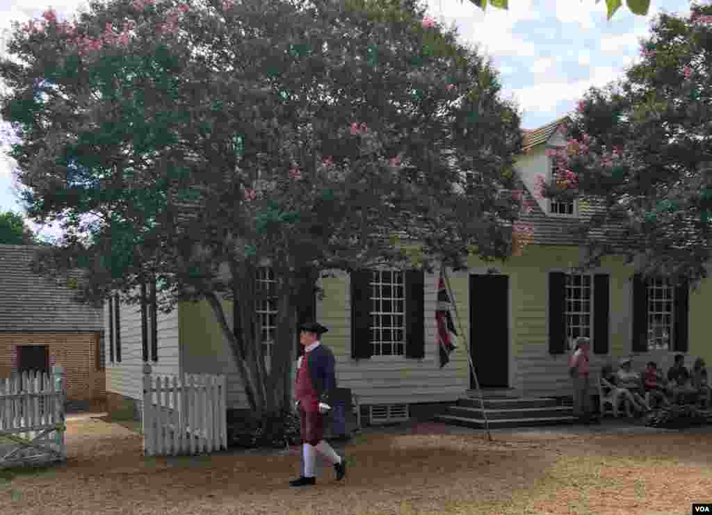 Everard House yang dibangun pada 1718 adalah salah satu bangunan asli Colonial Williamsburg. 