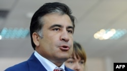 Gruziya prezidenti Mixail Saakashvili, Tbilisi, 1-oktabr, 2012-yil.