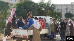 ISIS affiliated people released after an amnesty by the Kurdish-led Self Rule administration in N&E Syria. (File)