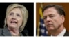 FILE - No charges are warranted over Democratic presidential candidate Hillary Clinton's handling of email as secretary of state, FBI Director James Comey said Tuesday.