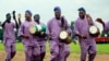 Members of the Lagos art and culture troupe perform during a parade celebrating Nigeria's 53rd year of independence from Britain in Ikeja district in Lagos October 1, 2013. Nigerian President Goodluck Jonathan on Tuesday promised a national dialogue to he