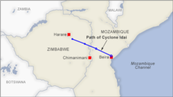 Path of Cyclone Idai