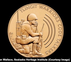 Congressional Gold Medal awarded to Alaska's Tlingit tribe in 2013 for war efforts of five Tlingit servicemen